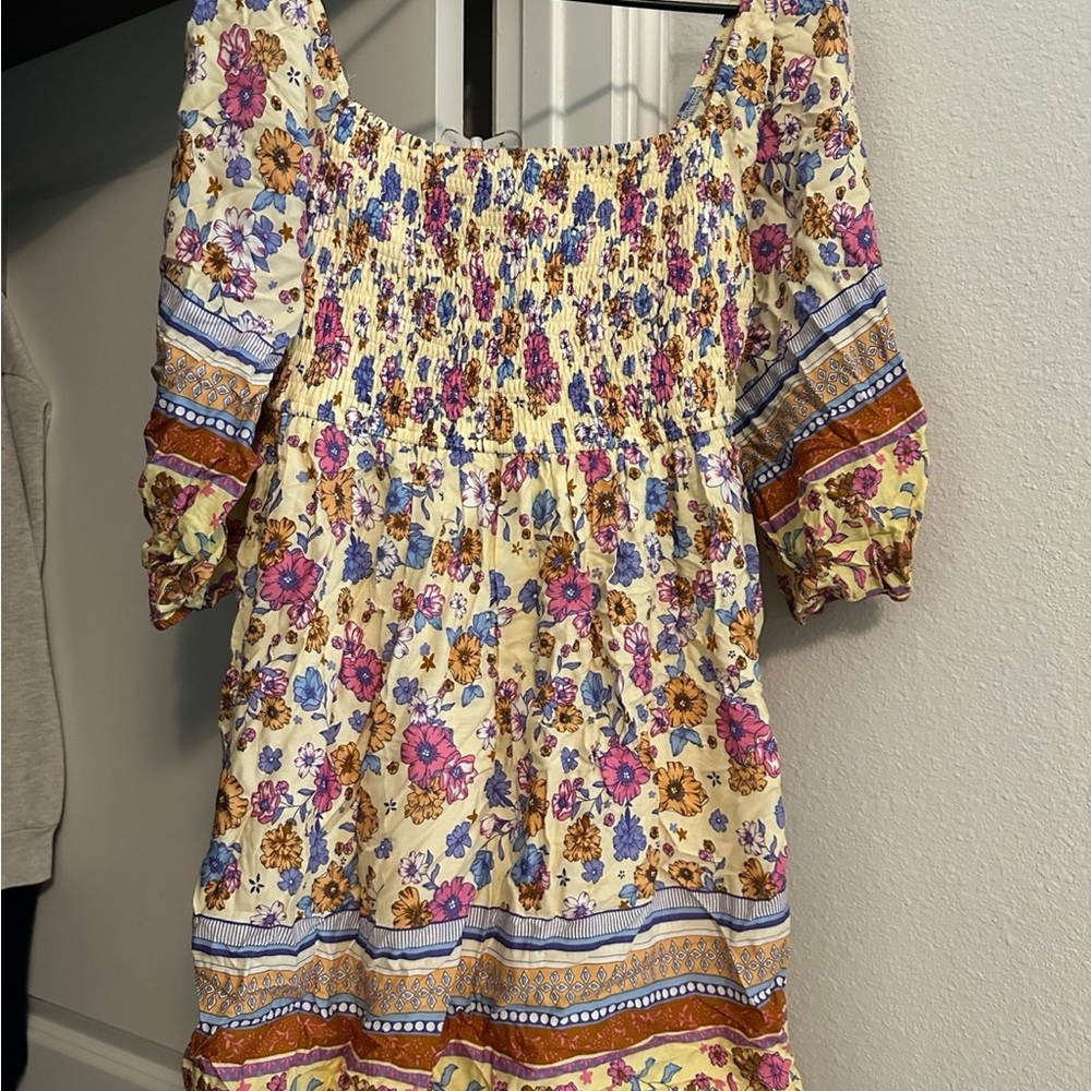 Floral Smocked Dress